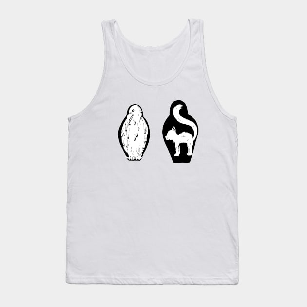 Black Cats & Ravens Tank Top by Svaeth